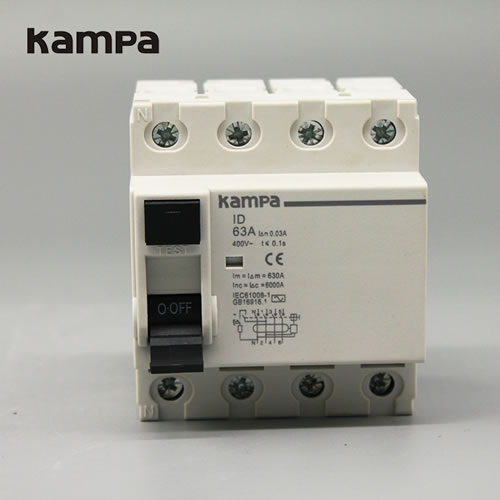 Disyuntores de corriente residual IID 63A 4P